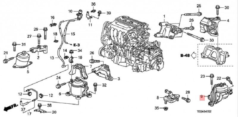 Accord 2008 engine mounts